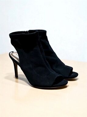 Via Spiga Slingback Peep Toe Booties in Black Women’s Size US 6; EU 36